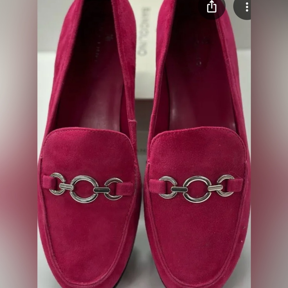Bruno Magli Luna Loafers|Bandolino Shoes|Pink Suede Loafers| Size 7 1/2|New
